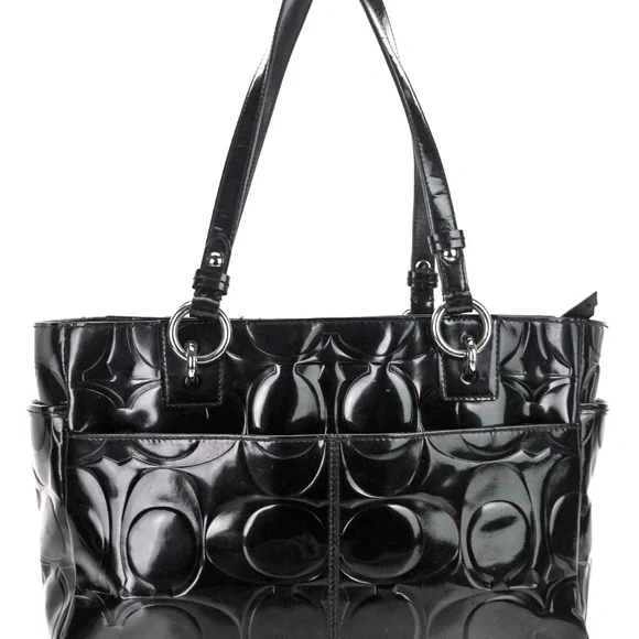 Embossed coach bag - Picture 5 of 15